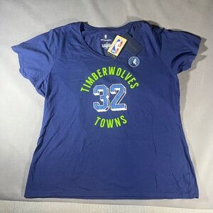 New Towns Minnesota Timberwolves Karl Anthony NBA Basketball #32 Woman’s 2X NWT